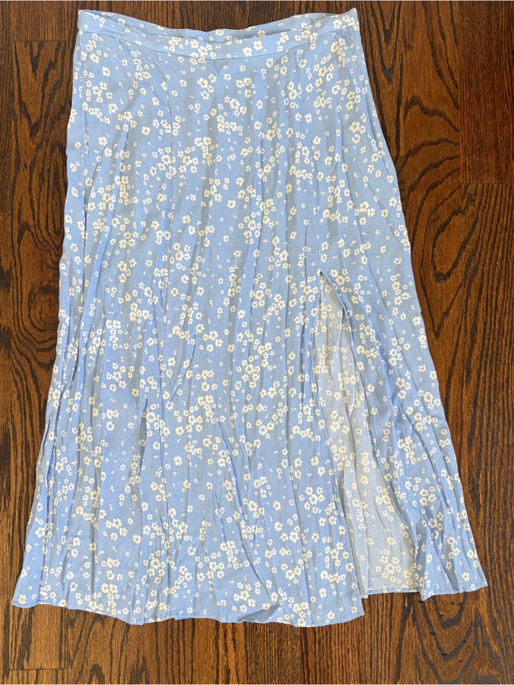 & Other Stories Light Blue Floral Maxi Skirt